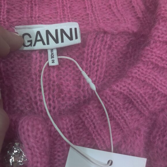 GANNI mohair blend cardigan size 4xl New (fits 3x-4x) $503.00 - Picture 3 of 5